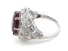 14K White Gold, 6.15ct Ruby and Diamond, Cocktail Ring - 2