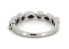 14K White Gold Sapphire and Diamond Ring - 3