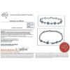 14K White Gold, Blue Sapphire and Diamond, Floral Design Bracelet - 7