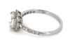 14K White Gold and Diamond, Halo Ring - 2