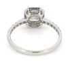 14K White Gold and Diamond, Halo Ring - 3