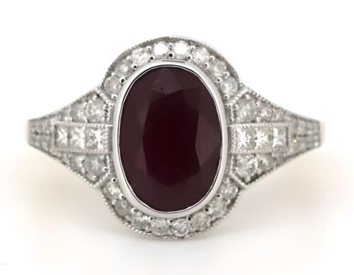 14K Yellow & White Gold Ruby and Diamond Ring