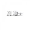 18K White gold lab grown Diamond Earrings - 3