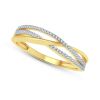 9K Yellow Gold Diamond dress ring - 3