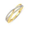 9K Yellow Gold Diamond dress ring - 4