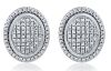 9K White Gold Dimond Stud Earrings