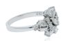 18K White Gold Marquise cut Diamond dress ring - 2