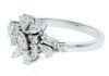 18K White Gold Marquise cut Diamond dress ring - 3