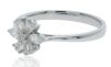 18K White Gold Diamond Flower dress ring - 2