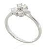 18K White Gold Diamond Flower dress ring - 3