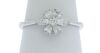 18K White Gold Diamond Flower dress ring - 5