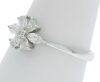 18K White Gold Diamond Flower dress ring - 6