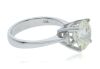 18K White Gold Diamond Engagement Ring - 4