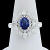 18K White Gold Sapphire and Diamond Dress Ring - 5