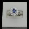 18K White Gold Sapphire and Diamond Dress Ring - 7