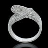 18K White Gold Diamond Dress Ring - 4