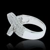 18K White Gold Diamond Dress Ring - 8