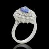 18K White Gold Sapphire and Diamond Dress Ring - 2