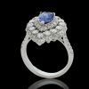 18K White Gold Sapphire and Diamond Dress Ring - 3