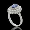 18K White Gold Sapphire and Diamond Dress Ring - 4