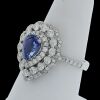 18K White Gold Sapphire and Diamond Dress Ring - 7