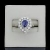 18K White Gold Sapphire and Diamond Dress Ring - 8