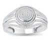 9K White Gold Diamond Dress ring - 2