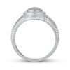 9K White Gold Diamond Dress ring - 4