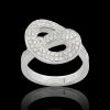 18K White Gold Diamond Dress Ring - 3