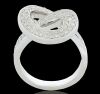 18K White Gold Diamond Dress Ring - 6