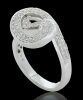 18K White Gold Diamond Dress Ring - 7