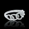 18K White Gold Diamond Dress Ring - 2