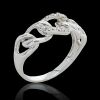 18K White Gold Diamond Dress Ring - 5