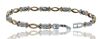 18K Two Tone Diamond link Bracelet - 2