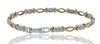 18K Two Tone Diamond link Bracelet - 3