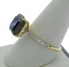 18K Yellow Gold Black Diamond dress ring - 4