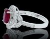 18K White Gold Ruby and Diamond Dress Ring - 2