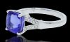 18K White Gold Tanzanite and Diamond Dress Ring - 2