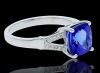 18K White Gold Tanzanite and Diamond Dress Ring - 3