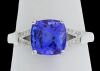 18K White Gold Tanzanite and Diamond Dress Ring - 5