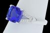 18K White Gold Tanzanite and Diamond Dress Ring - 6