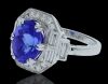 18K White Gold Tanzanite and Diamond Dress Ring - 2