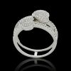 18K White Gold Diamond Dress Ring - 4