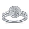 9K White Gold Diamond Dress ring