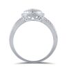 9K White Gold Diamond Dress ring - 4