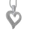 9K White Gold Diamond Pendant