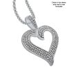 9K White Gold Diamond Pendant - 2