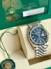 Rolex Datejust 36 Blue Motif Dial 2023 Box and Papers - 8