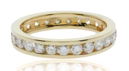 18K Yellow Gold Eternity Diamond ring