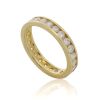 18K Yellow Gold Eternity Diamond ring - 2